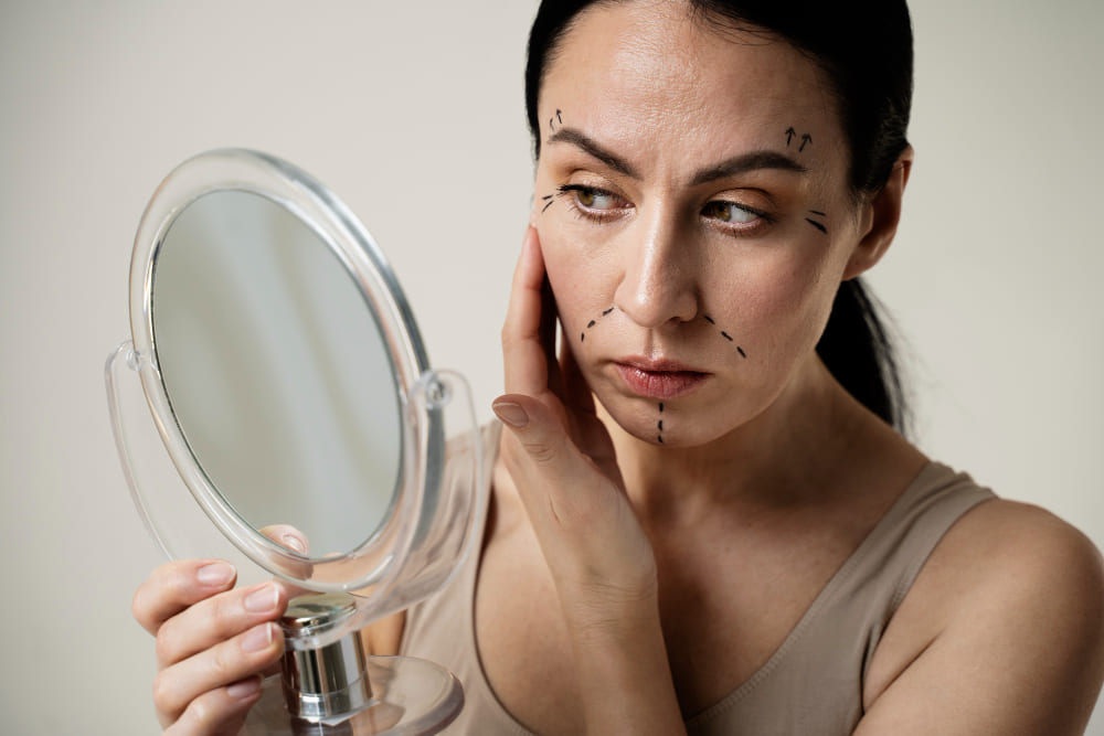 Huid voor Botox